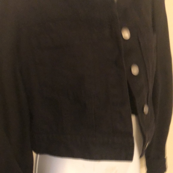 Puff Sleeve Black Denim Jean Jacket Forever 21 - Picture 8 of 16